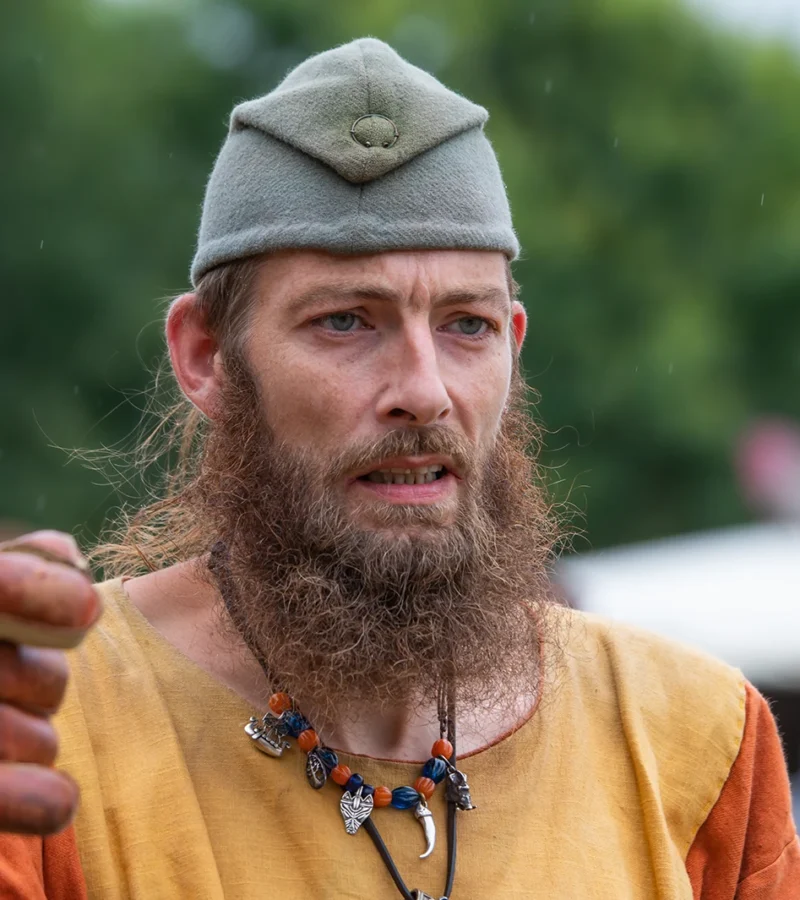 Viking portræt fra Ribe VikingeCenter