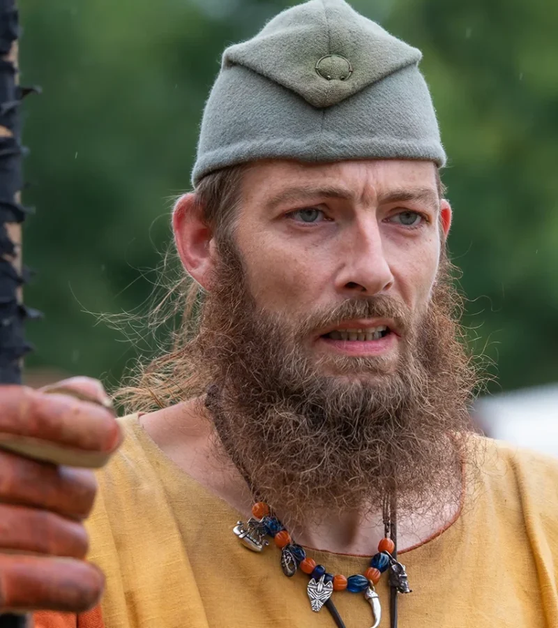 Viking portræt fra Ribe VikingeCenter