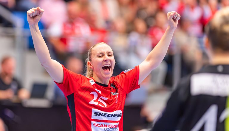 Henny Reistad fra Team Esbjerg blev kampens topscorer mod BV Borussia Dortmund i Champions League – foto af Photo Andersen